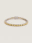 Moissanite Yellow Tennis Bracelet for Women, Classic 4-Prong Full-Pavé Bracelet