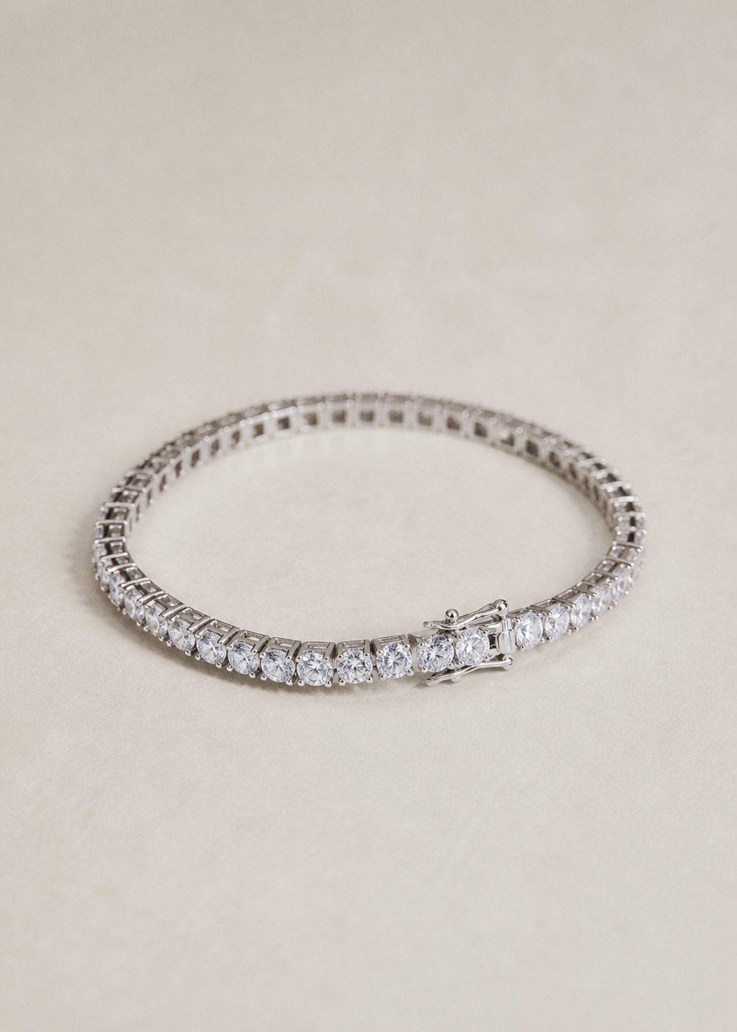 Moissanite Diamonds White Tennis Bracelet 主图