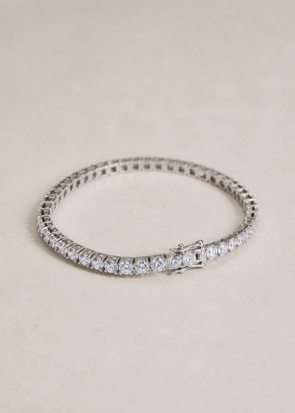 Moissanite Diamonds White Tennis Bracelet
