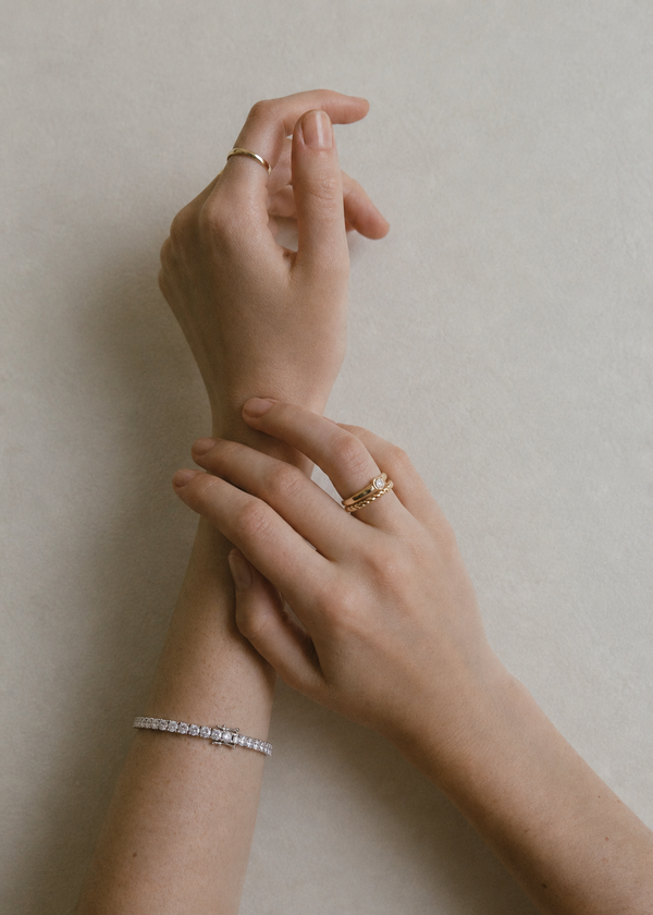 Moissanite Diamonds White Tennis Bracelet
