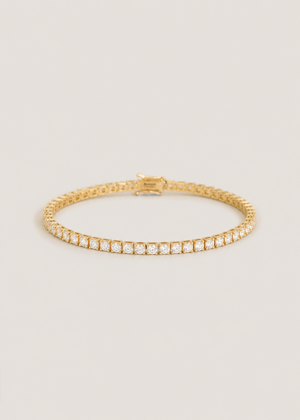 Moissanite Diamonds Gold Tennis Bracelet